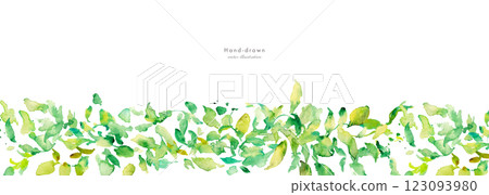 水彩畫。水彩尤加利矢量插圖。用水彩畫的葉子裝飾框架。 123093980