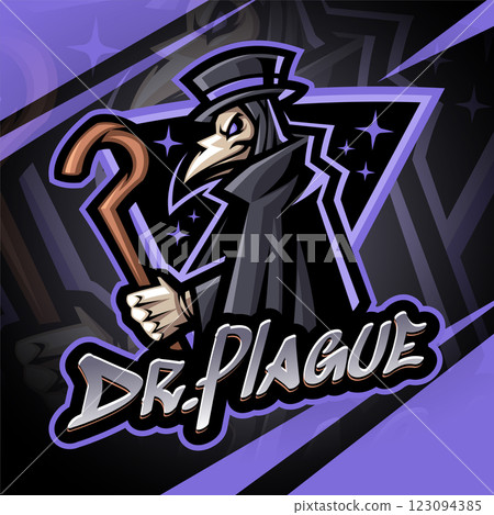 Doctor plague esport mascot logo design Doctor plague esport mascot logo design 123094385