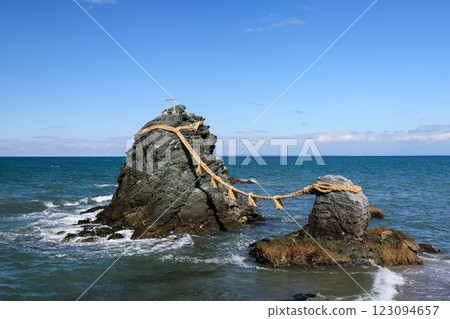 Meotoiwa和藍色的大海 123094657