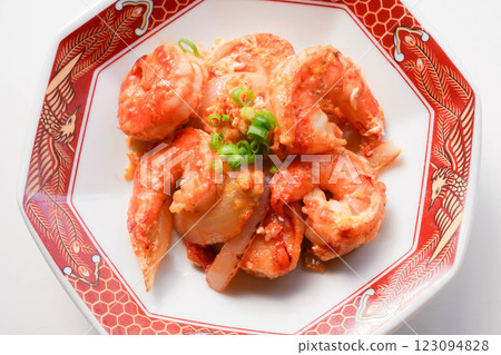 番茄醬蝦仁煎蛋 123094828