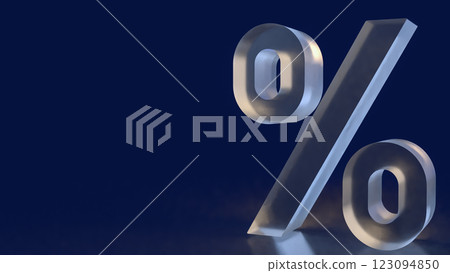 The percent for Tax or Business concept 3d Rendering. The percent for Tax or Business concept 3d Rendering. 123094850