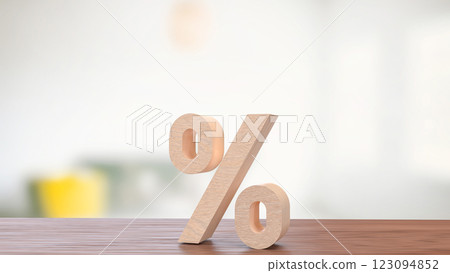 The percent for Tax or Business concept 3d Rendering. 123094852