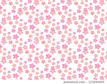 Cute cherry blossom background 123094885