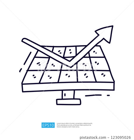 A simple line drawing of a bar graph with an upward arrow, symbolizing growth or progress in data analysis. A simple line drawing of a bar graph with an upward arrow, symbolizing growth or progress in data analysis. 123095026