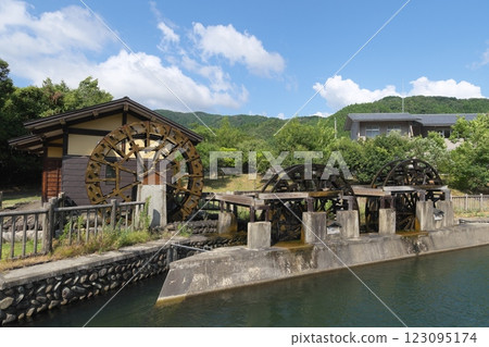Triple turbine at Ichigaya Akura Water Station 123095174