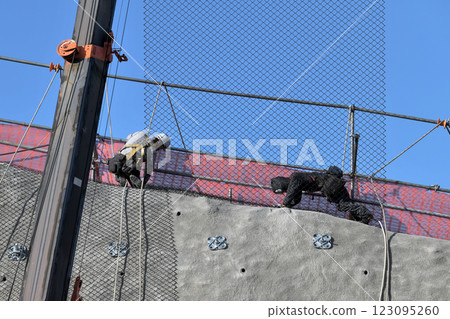 Disaster prevention work: Slope protection work 123095260