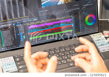Video/Film Creators Laptop Shortcuts Time Saving Work Efficiency Video Editor Video/Film Creators Laptop Shortcuts Time Saving Work Efficiency Video Editor 123095621