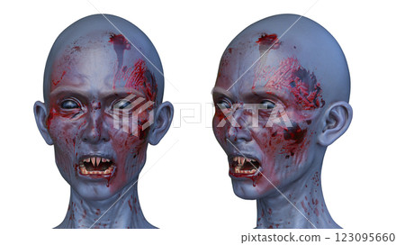 female zombie face 123095660