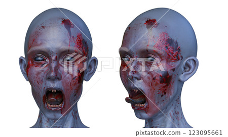 female zombie face 123095661
