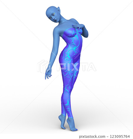 Female alien 123095764