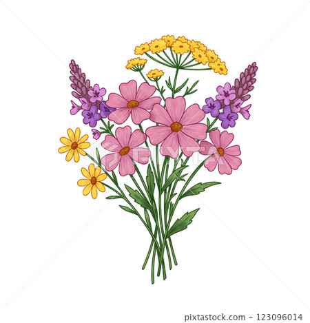 可愛的花束。 PNG。 可愛的花束。 PNG。 123096014