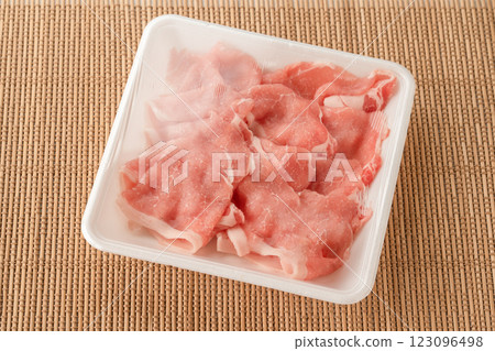 Raw pork 123096498
