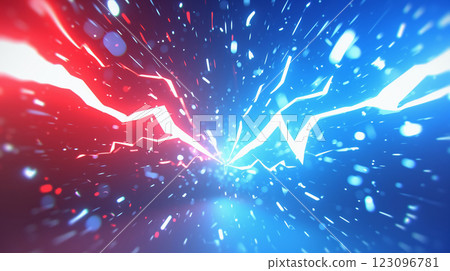 《相對紅藍能量背景》 123096781