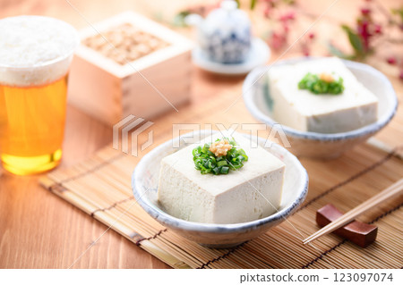 Cold tofu (cotton tofu) 123097074