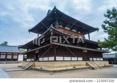 Golden Hall of Horyuji Temple (Ikaruga Town, Nara Prefecture) 123097200