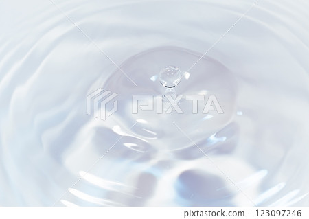 Drops of water falling on the surface of the water. Drops of water falling on the surface of the water. 123097246