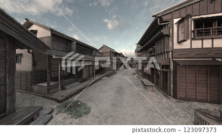 江戶時代的街道 江戶時代的街道 123097373