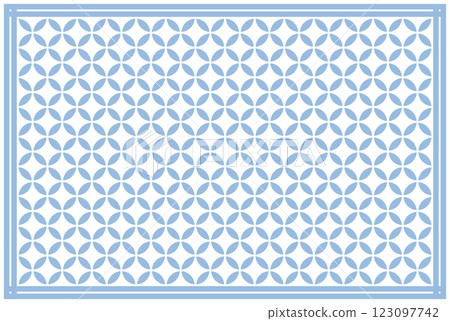 Shippo pattern - Gentle sky blue (soft blue) Shippo pattern - Gentle sky blue (soft blue) 123097742