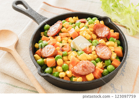 什錦蔬菜煎鍋 123097759