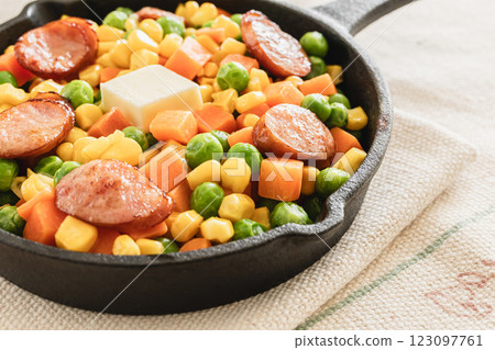 什錦蔬菜煎鍋 123097761