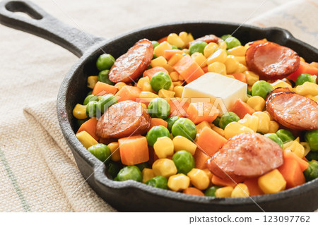 什錦蔬菜煎鍋 123097762