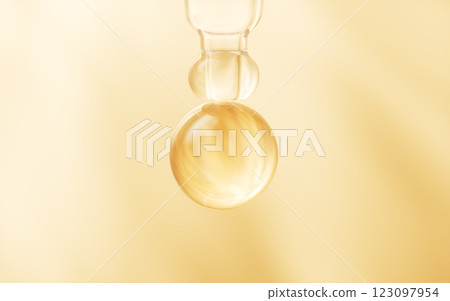 Golden cosmetics liquid dropper and liquid Golden cosmetics liquid dropper and liquid 123097954