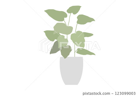 室內植物向量插圖 室內植物向量插圖 123099003
