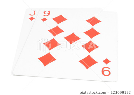 card gambling isolated on white background 123099152