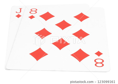 card gambling isolated on white background 123099161