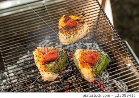 Grilled rice ball grilled rice ball japanese food 123099415