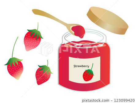 Strawberry jam 123099420