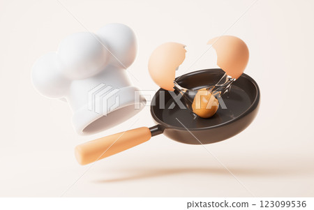 3d, rendering, saucepan 123099536