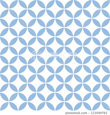 Shippo pattern - Soft sky blue (soft blue) - 1:1 123099765