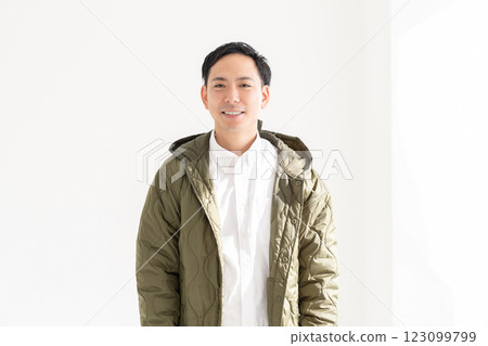 Men wearing coats Men wearing coats 123099799