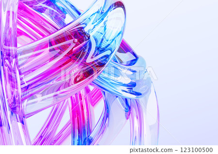 Rainbow liquid glass transparent abstract 3d macro background. Colorful fluid flow curve shape with bright iridescent light holographic gradient render. Creative wallpaper, banner. 3D illustration Rainbow liquid glass transparent abstract 3d macro background. Colorful fluid flow curve shape with bright iridescent light holographic gradient render. Creative wallpaper, banner. 3D illustration 123100500