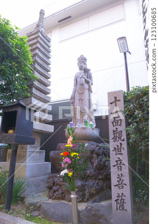 名古屋七福神巡遊：福清院、十一面觀世音菩薩像 123100685