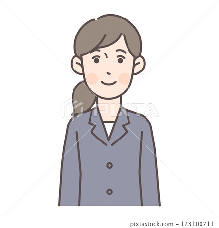 Smiling office worker woman Smiling office worker woman 123100711