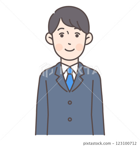 Smiling male office worker Smiling male office worker 123100712