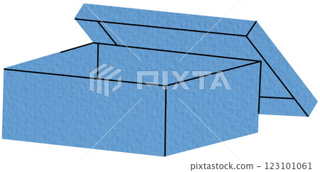 Package cardboard box. Carton delivery packaging box. Vector illustration on white background.	 123101061