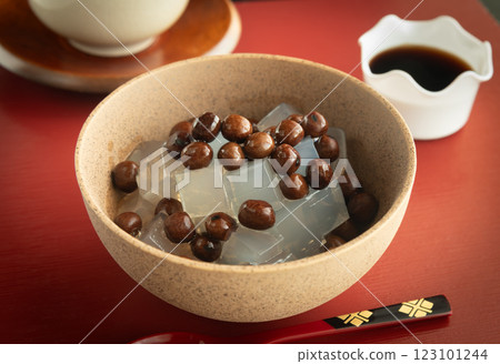 Bean jelly for snacks and desserts 123101244