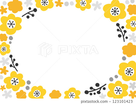 Floral frame. Template elements for weddings and celebrations. Floral frame. Template elements for weddings and celebrations. 123101423