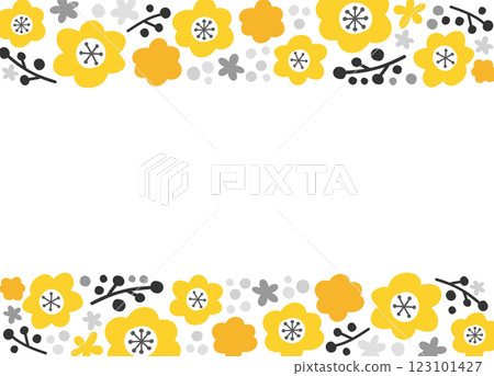 花框。婚禮和慶典的模板材料。 123101427