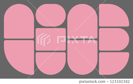 Dimensions 16x9 trendy bento grid layout style brick Ui UX templates. Web comic grids, rounded corners. Different panel layouts with y2k and brutal shapes tiles of different sizes Vector illustration Dimensions 16x9 trendy bento grid layout style brick Ui UX templates. Web comic grids, rounded corners. Different panel layouts with y2k and brutal shapes tiles of different sizes Vector illustration 123102382