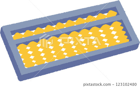 Simple hand-drawn illustration of an abacus 123102480