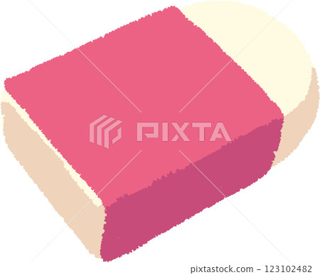 橡皮擦的簡單手繪插圖 123102482