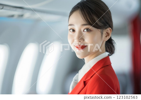 空服員日本女性（職業轉變、CA、飛機、航班） 123102563