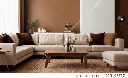 Living room design, modern style, living room model 123102717