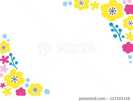 花框。婚禮和慶典的模板材料。 123103159