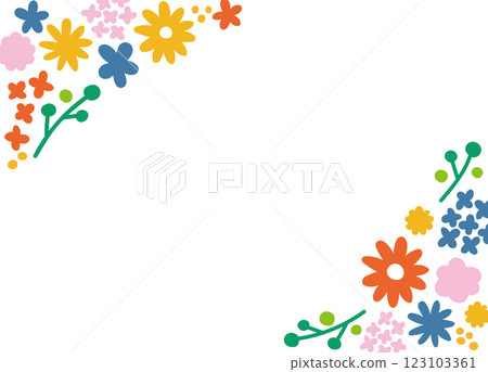 花框。婚禮和慶典的模板材料。 123103361