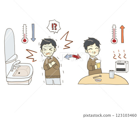 A man becomes ill from heat shock A man becomes ill from heat shock 123103460